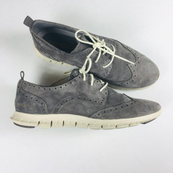 Cole Haan Shoes - Cole Haan ZEROGRAND Wingtip Oxford Gray Sz 8.5